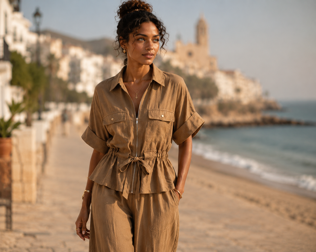Capri™ | Conjunto de camisa y pantalón