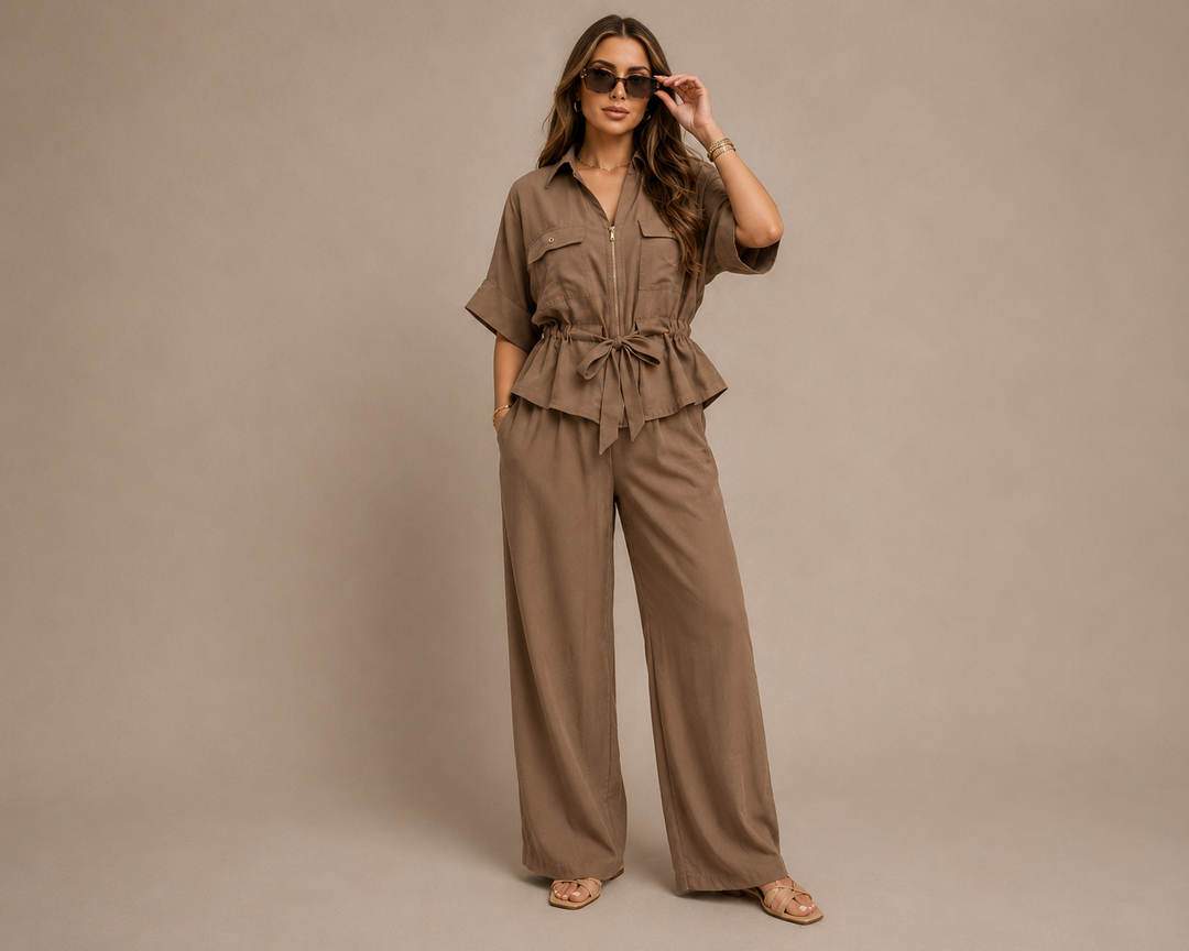 Capri™ | Conjunto de camisa y pantalón