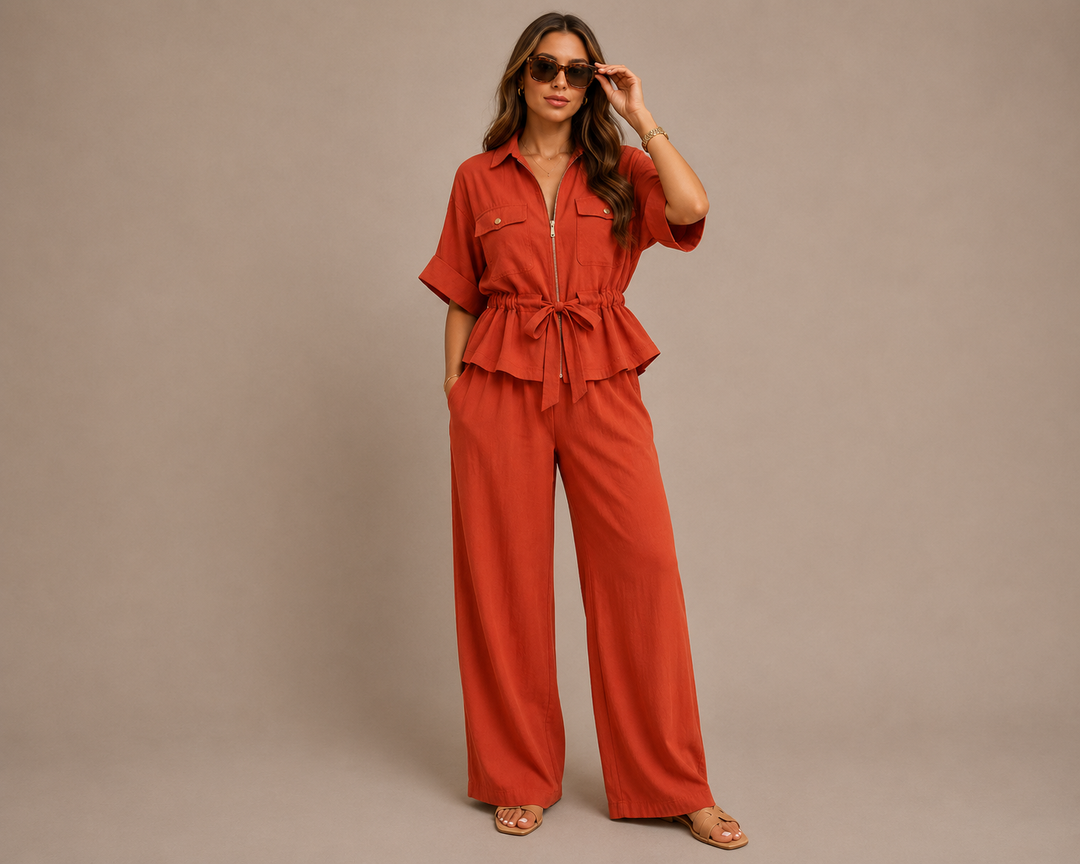 Capri™ | Conjunto de camisa y pantalón