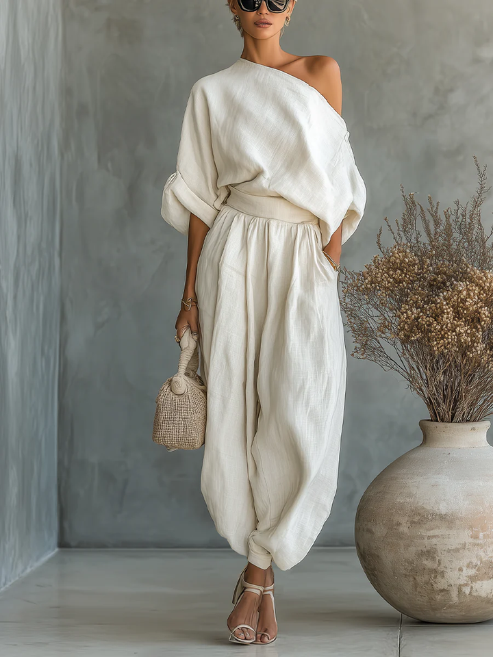 Conjunto Elegante Eleonora | Un Hombro Dos Piezas
