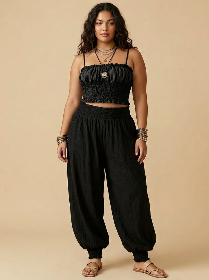 Bianca conjunto negro frontal