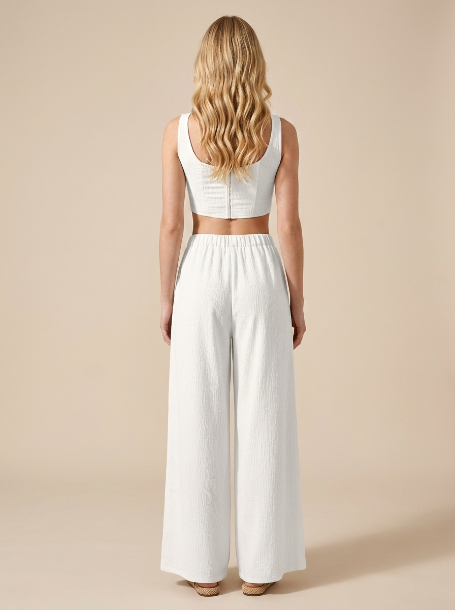 Camila conjunto blanco trasera