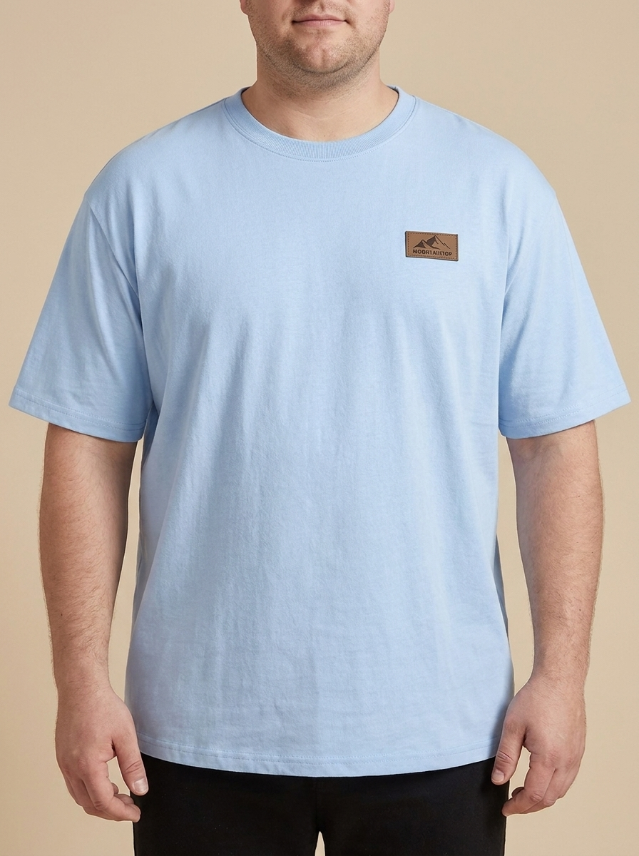 Camiseta Esencial color glaciar, vista frontal
