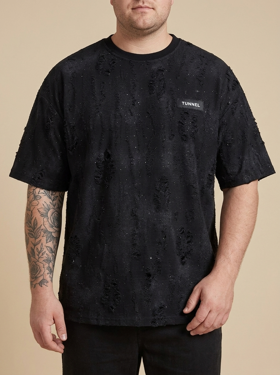 Camiseta Nocturna color negro, vista frontal