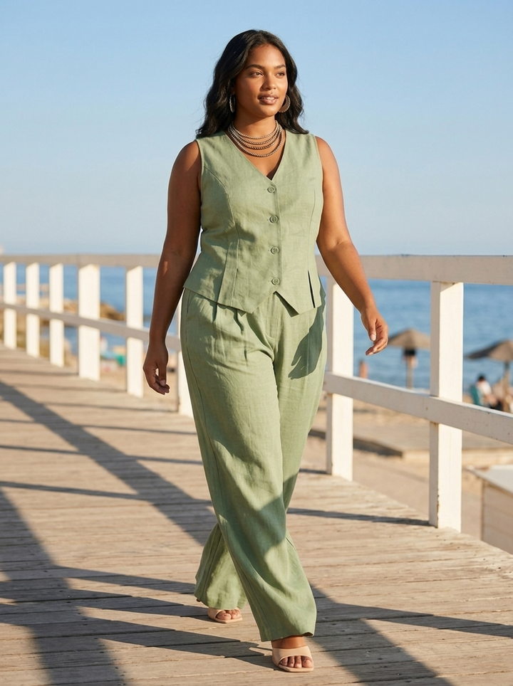 Elena conjunto verde lifestyle paseo maritimo