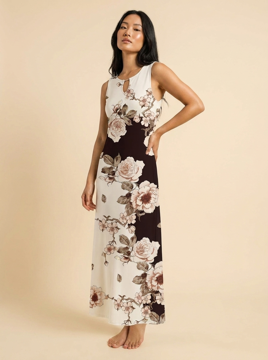 Rosa™ | Vestido Maxi Floral Fluido