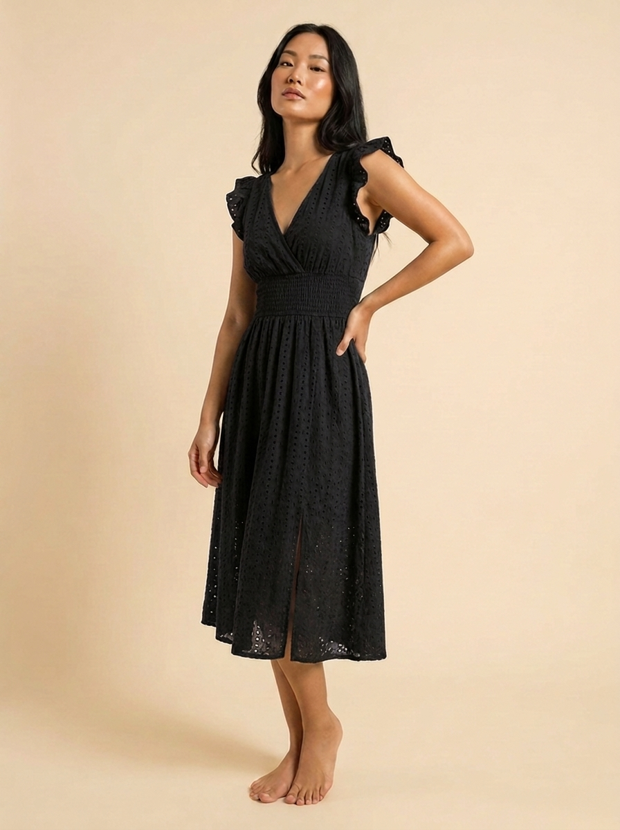 Carmen™ | Vestido Midi Alado Escote V