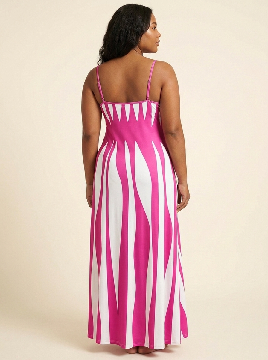 Lucía™ | Vestido Maxi Rayas Fluido