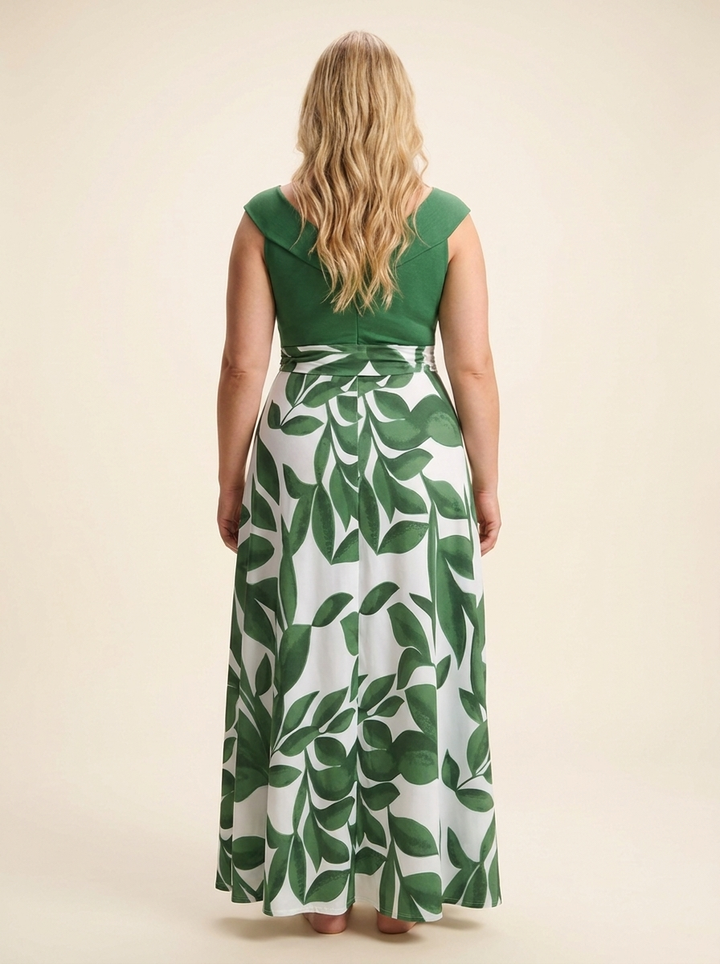 Marina™ | Vestido Maxi Asimétrico Bloom
