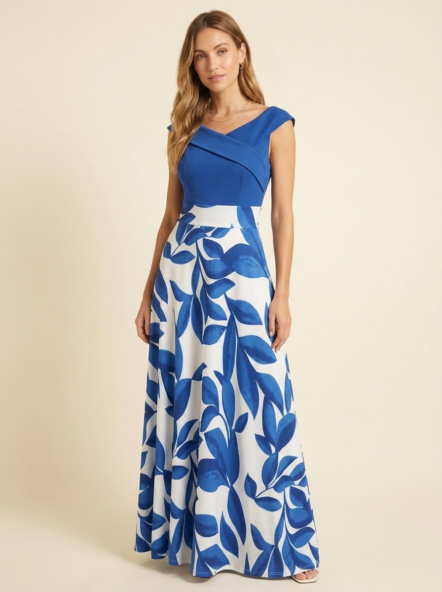 Marina™ | Vestido Maxi Asimétrico Bloom