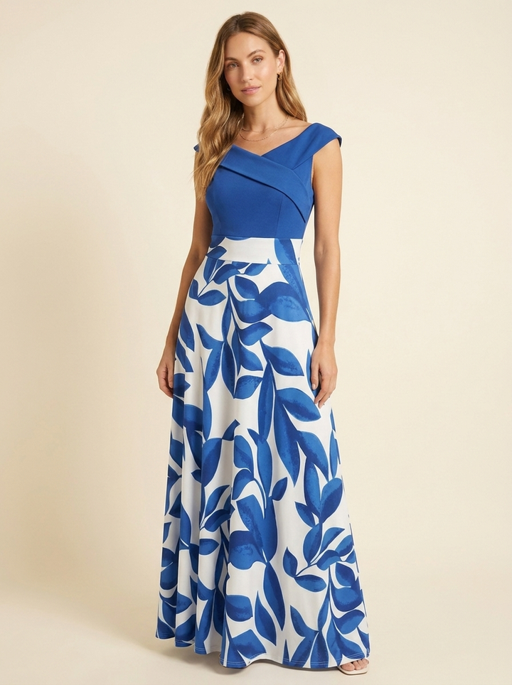 Marina™ | Vestido Maxi Asimétrico Bloom