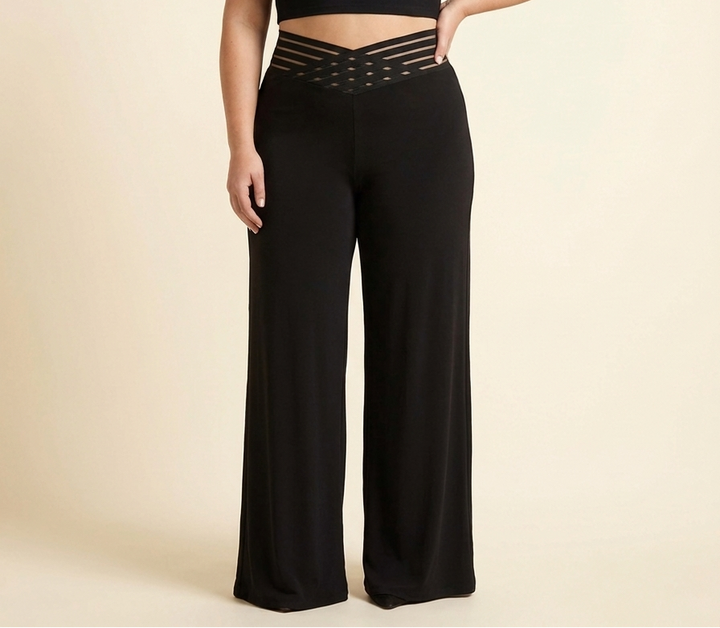 Selena™ | Pantalón Alta Malla Cruzada