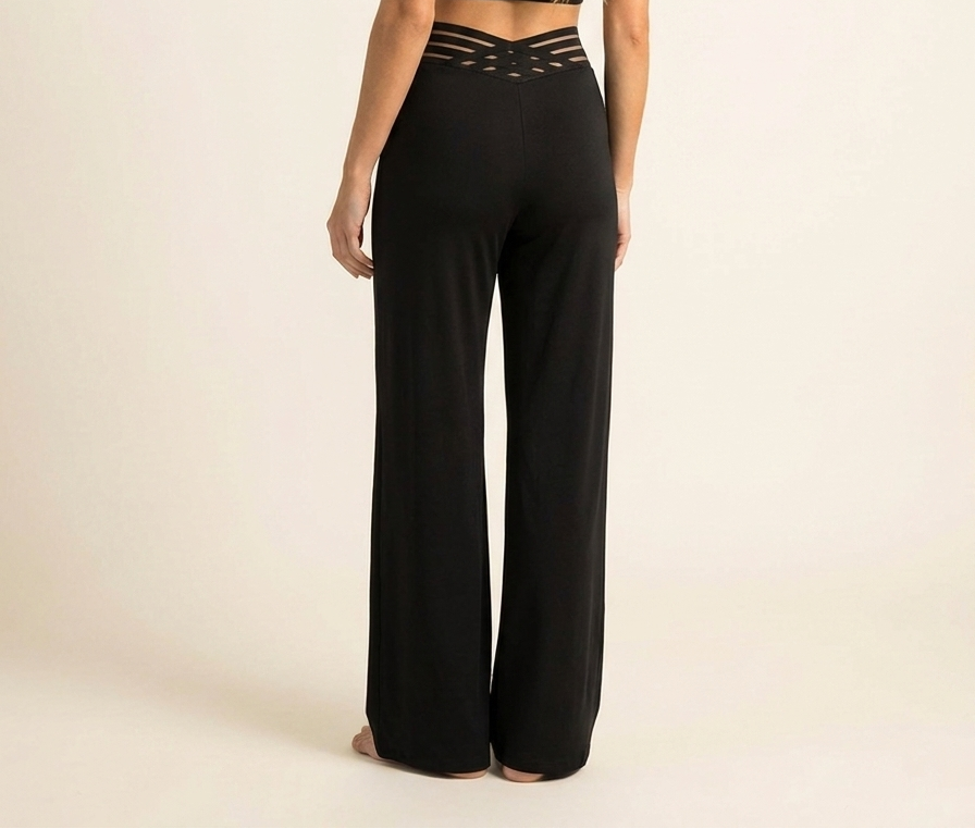 Selena™ | Pantalón Alta Malla Cruzada