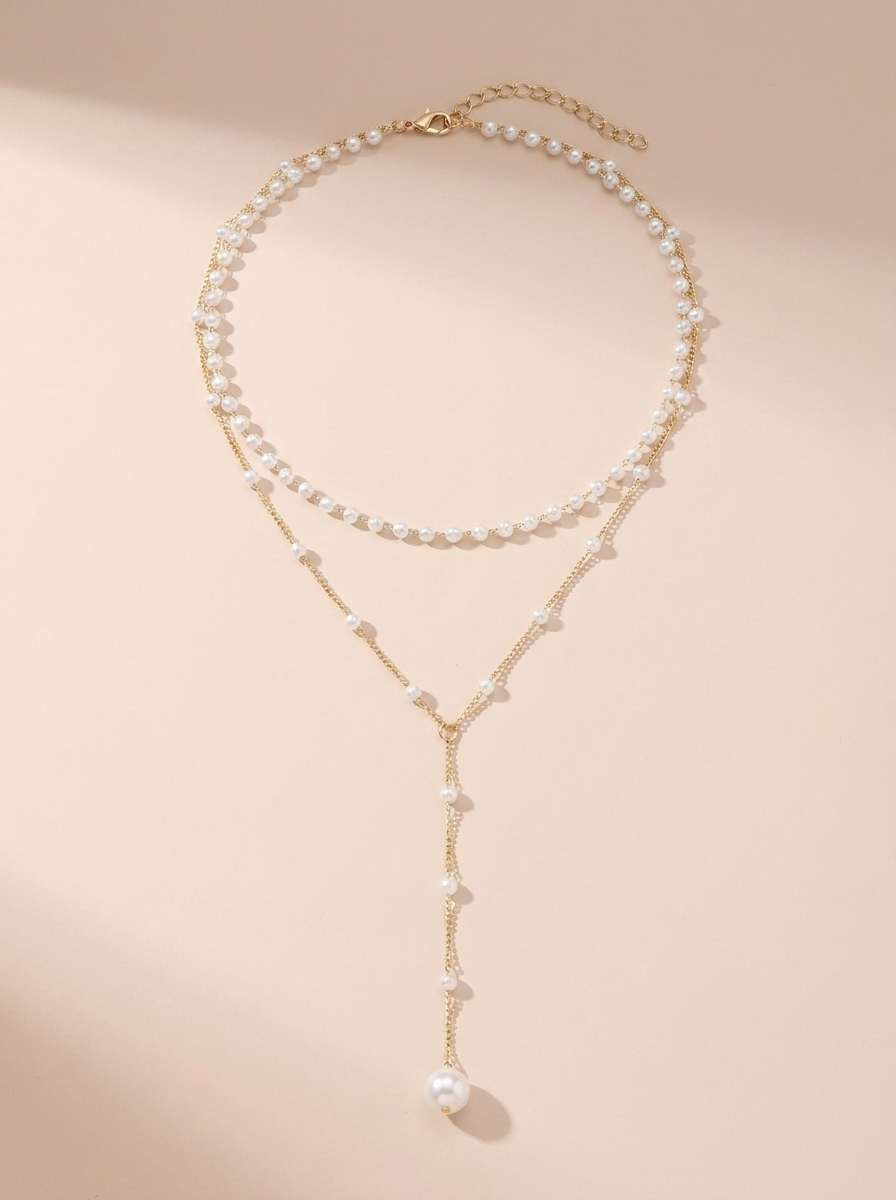 Perlina™ | Collar Doble Capa Perlas