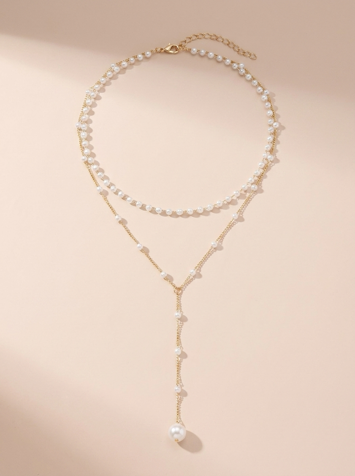 Perlina™ | Collar Doble Capa Perlas