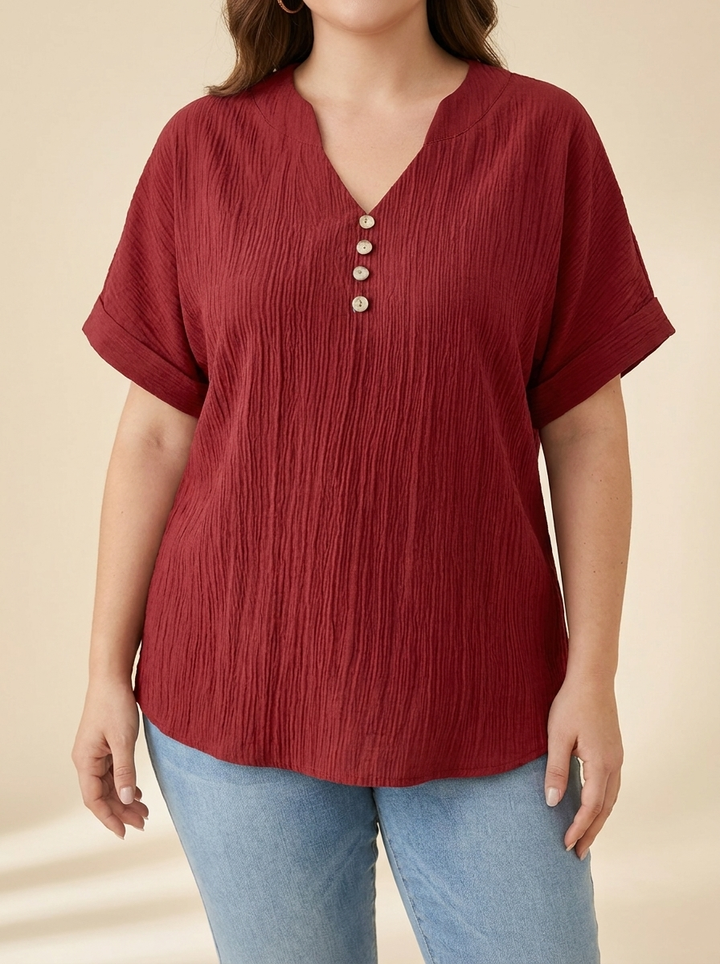 Alicia™ | Blusa Fluida Botones