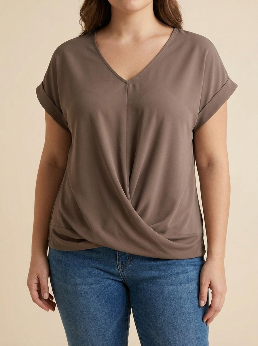 Nerea™ | Top Cruzado Escote Pico