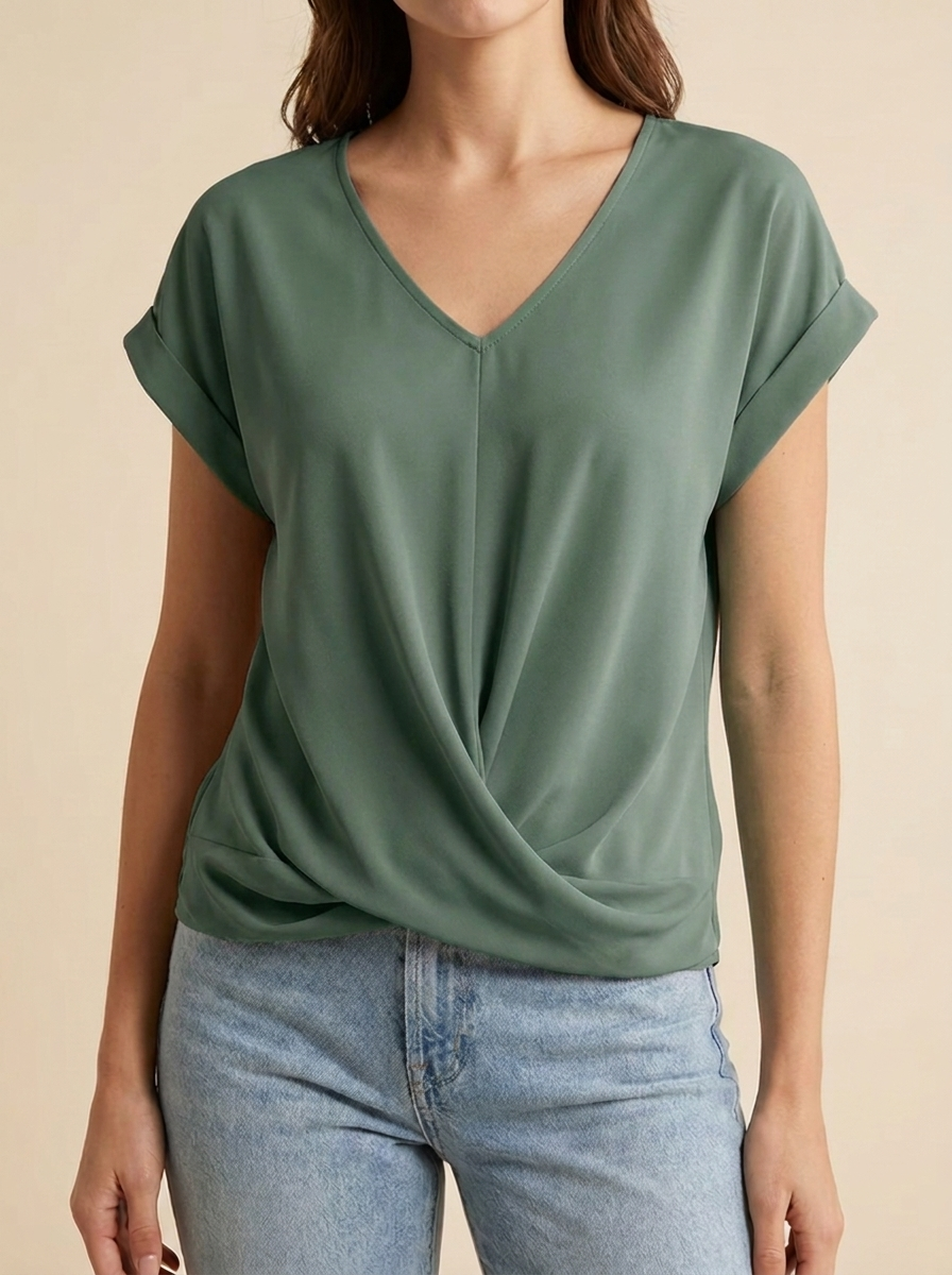 Nerea™ | Top Cruzado Escote Pico