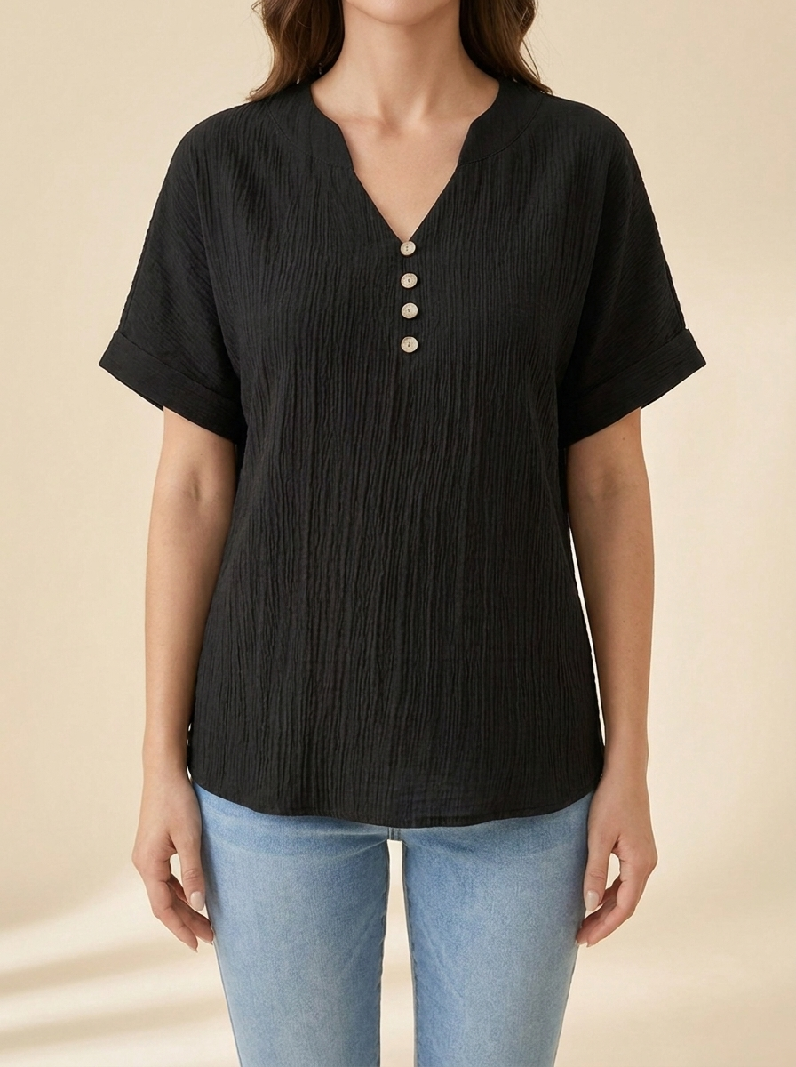 Alicia™ | Blusa Fluida Botones