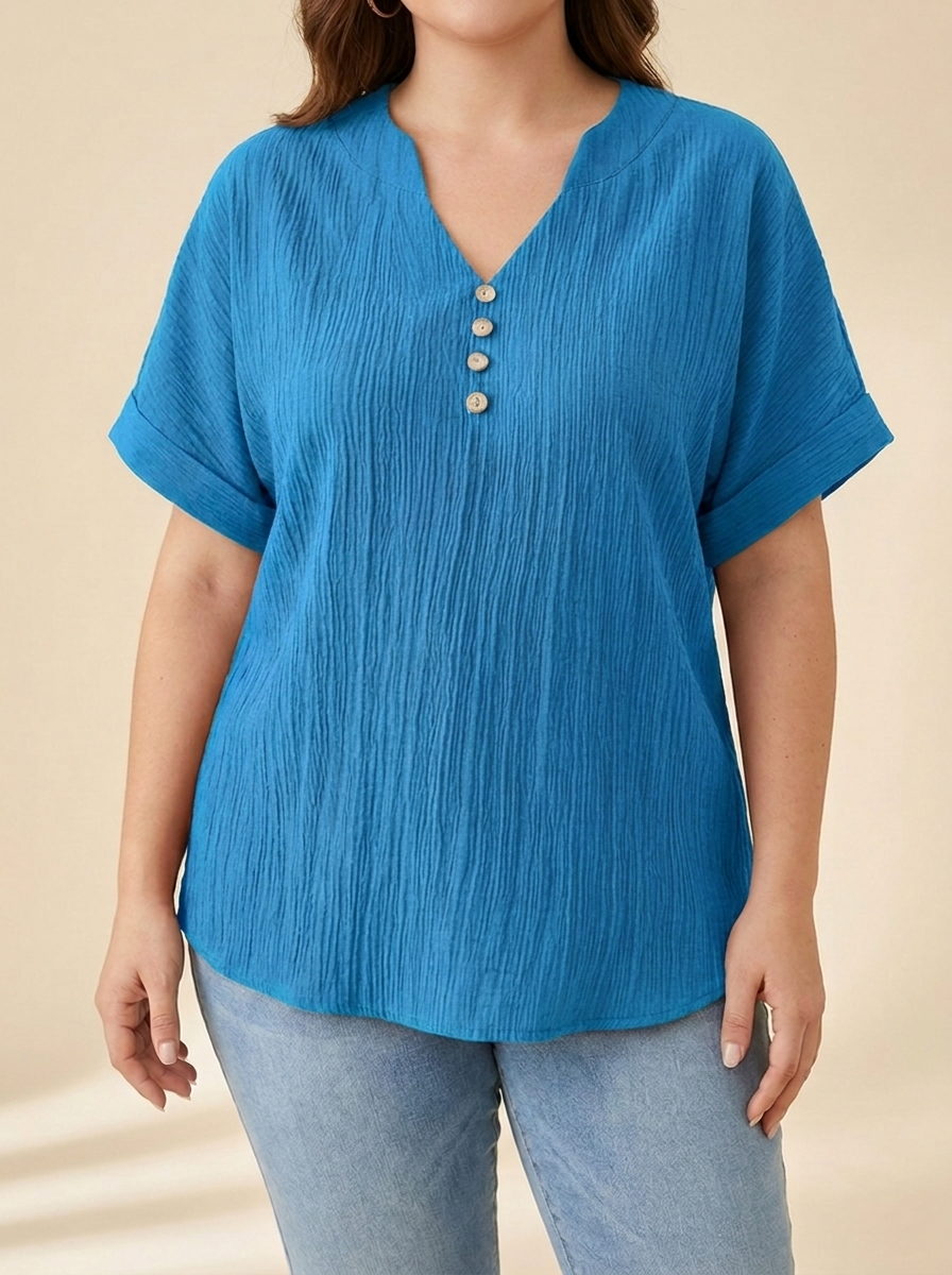 Alicia™ | Blusa Fluida Botones