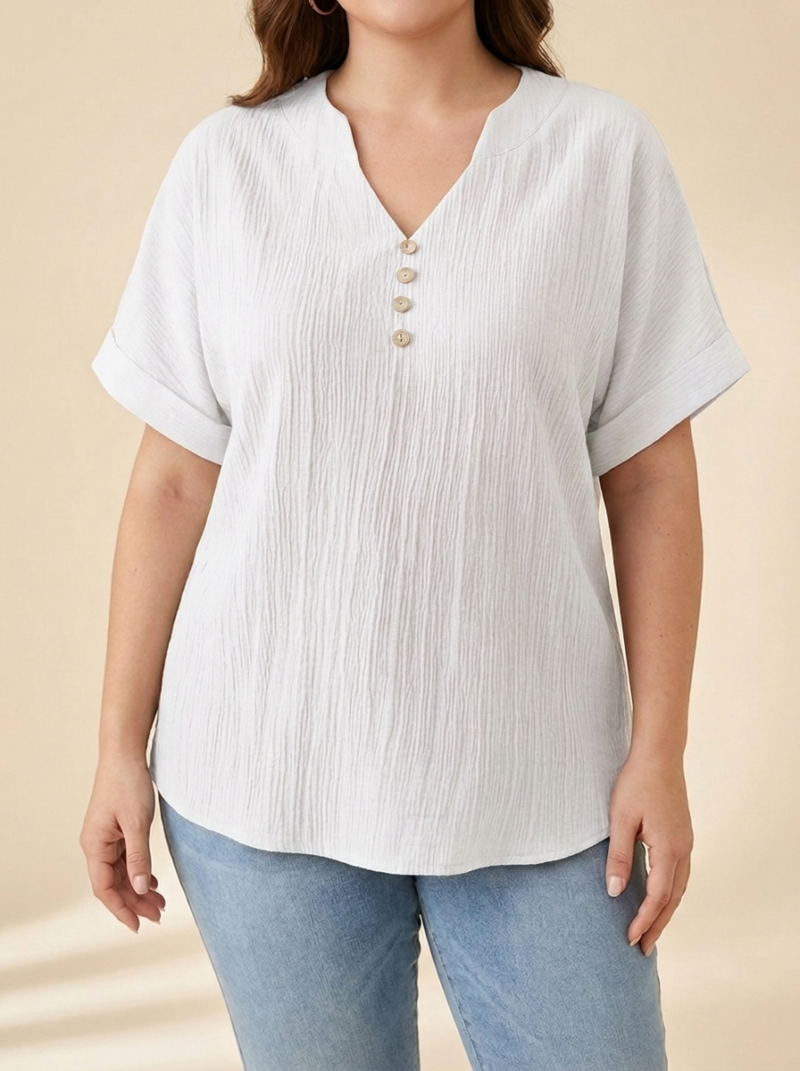Alicia™ | Blusa Fluida Botones
