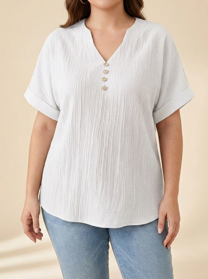 Alicia™ | Blusa Fluida Botones