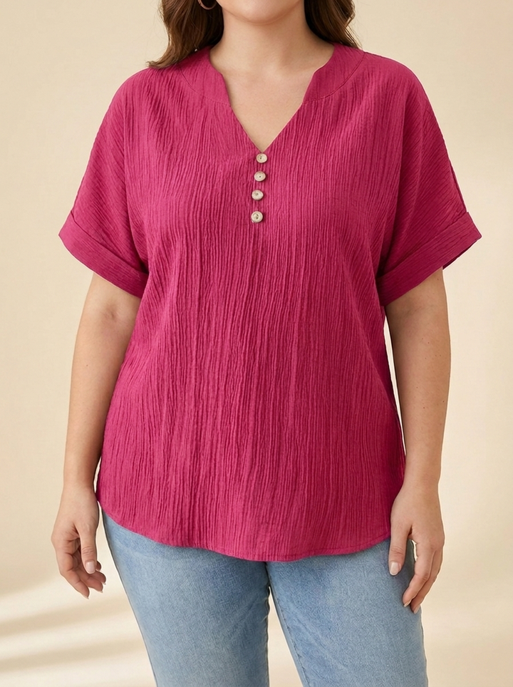 Alicia™ | Blusa Fluida Botones