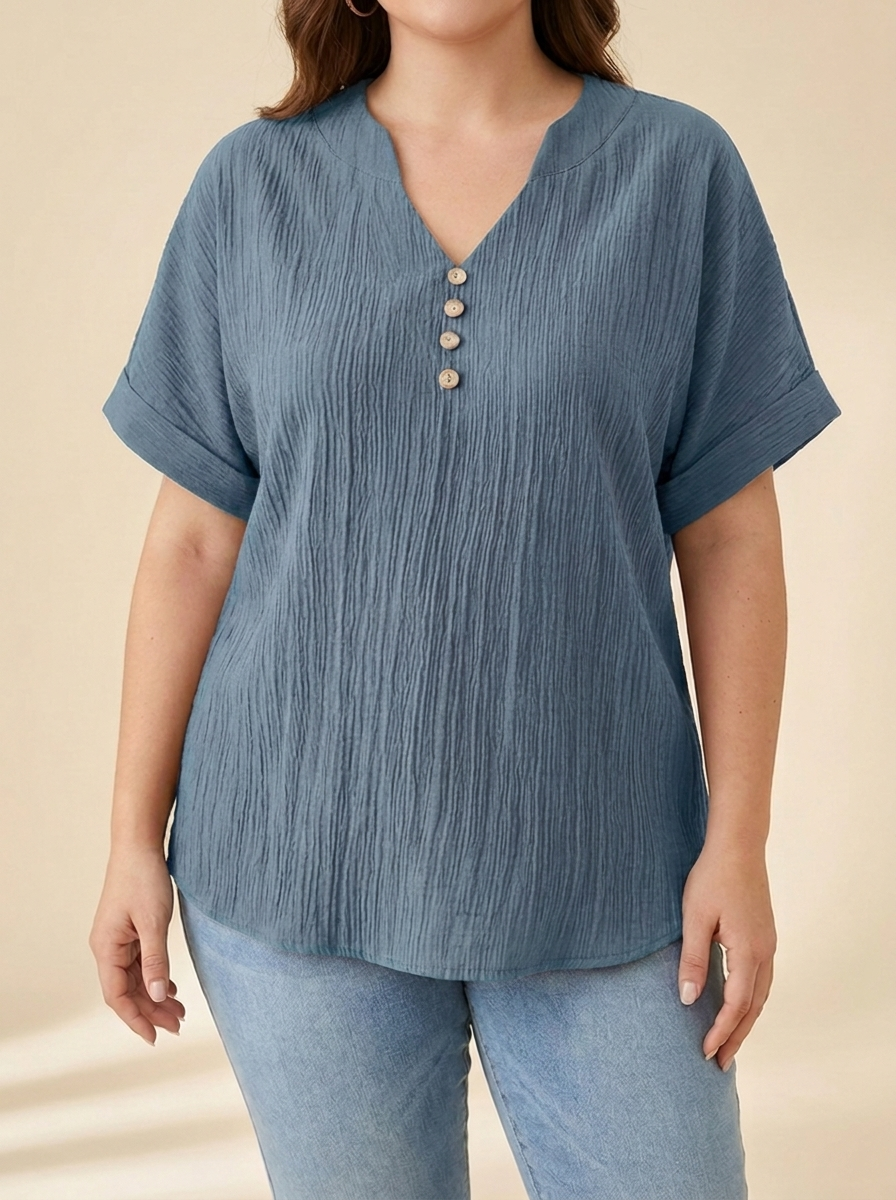 Alicia™ | Blusa Fluida Botones