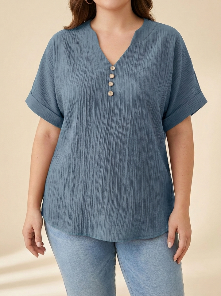Alicia™ | Blusa Fluida Botones