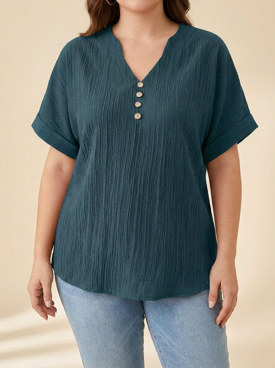 Alicia™ | Blusa Fluida Botones