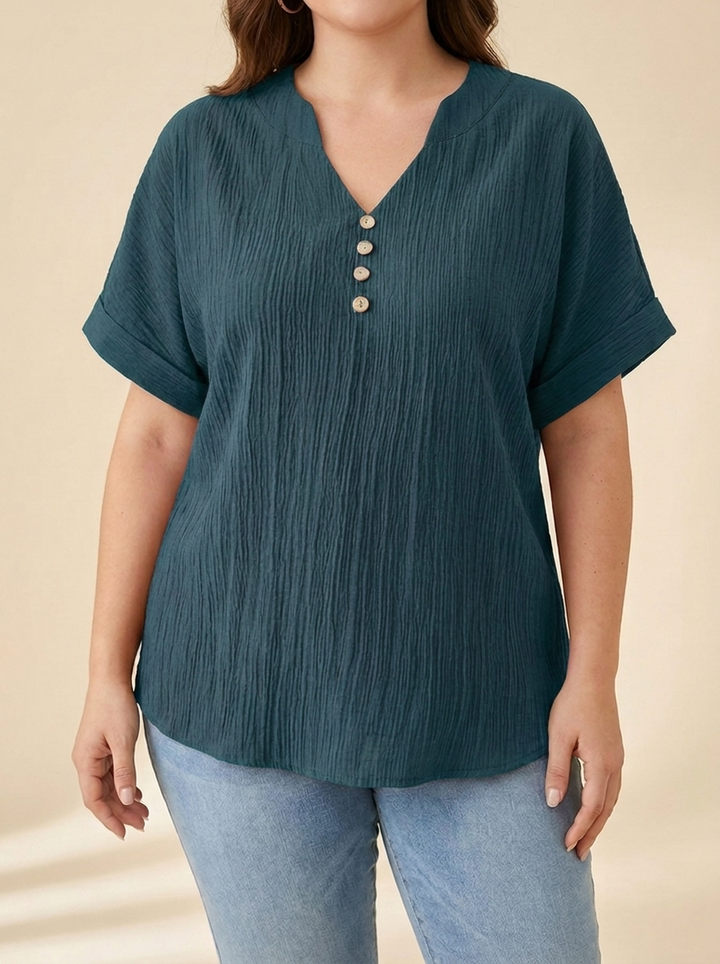 Alicia™ | Blusa Fluida Botones