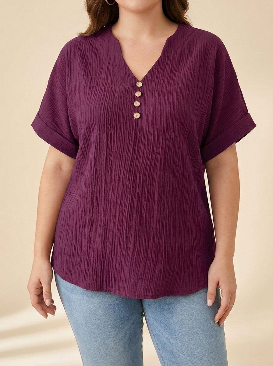 Alicia™ | Blusa Fluida Botones