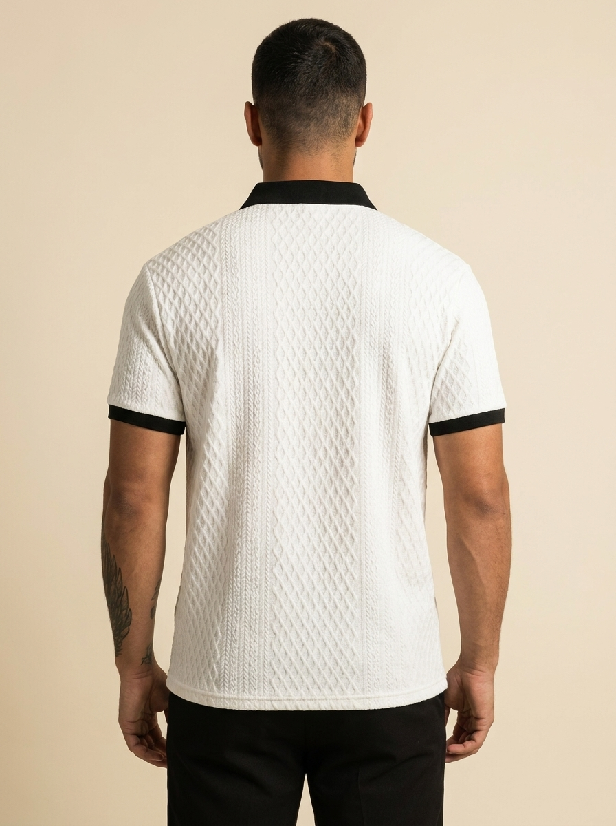 Ignacio™ | Polo Jacquard Rombos