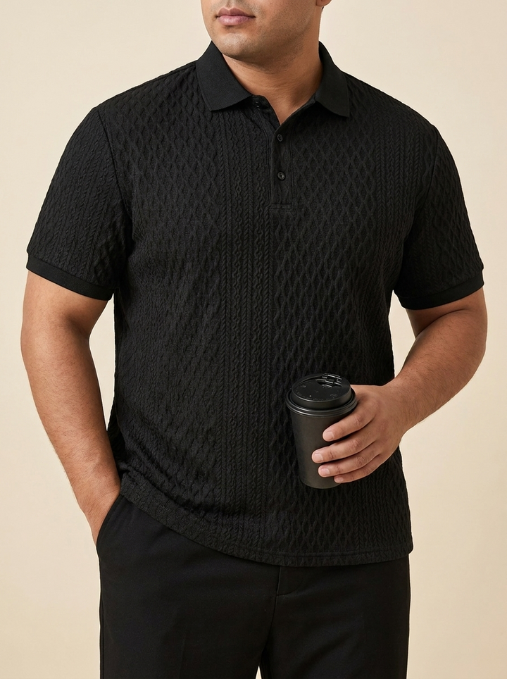 Ignacio™ | Polo Jacquard Rombos