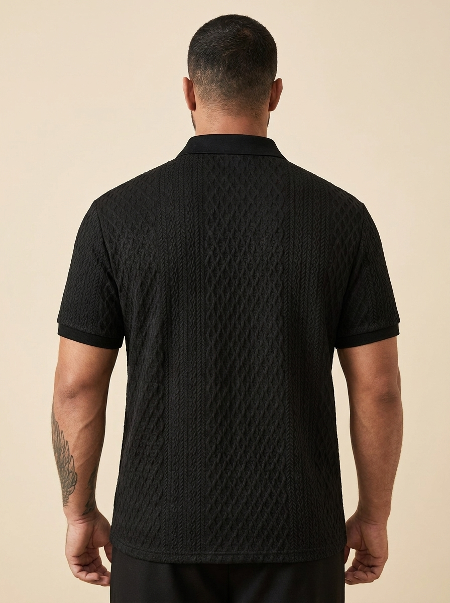 Ignacio™ | Polo Jacquard Rombos
