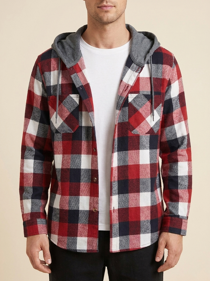 Iván™ | Sudadera Capucha Cuadros