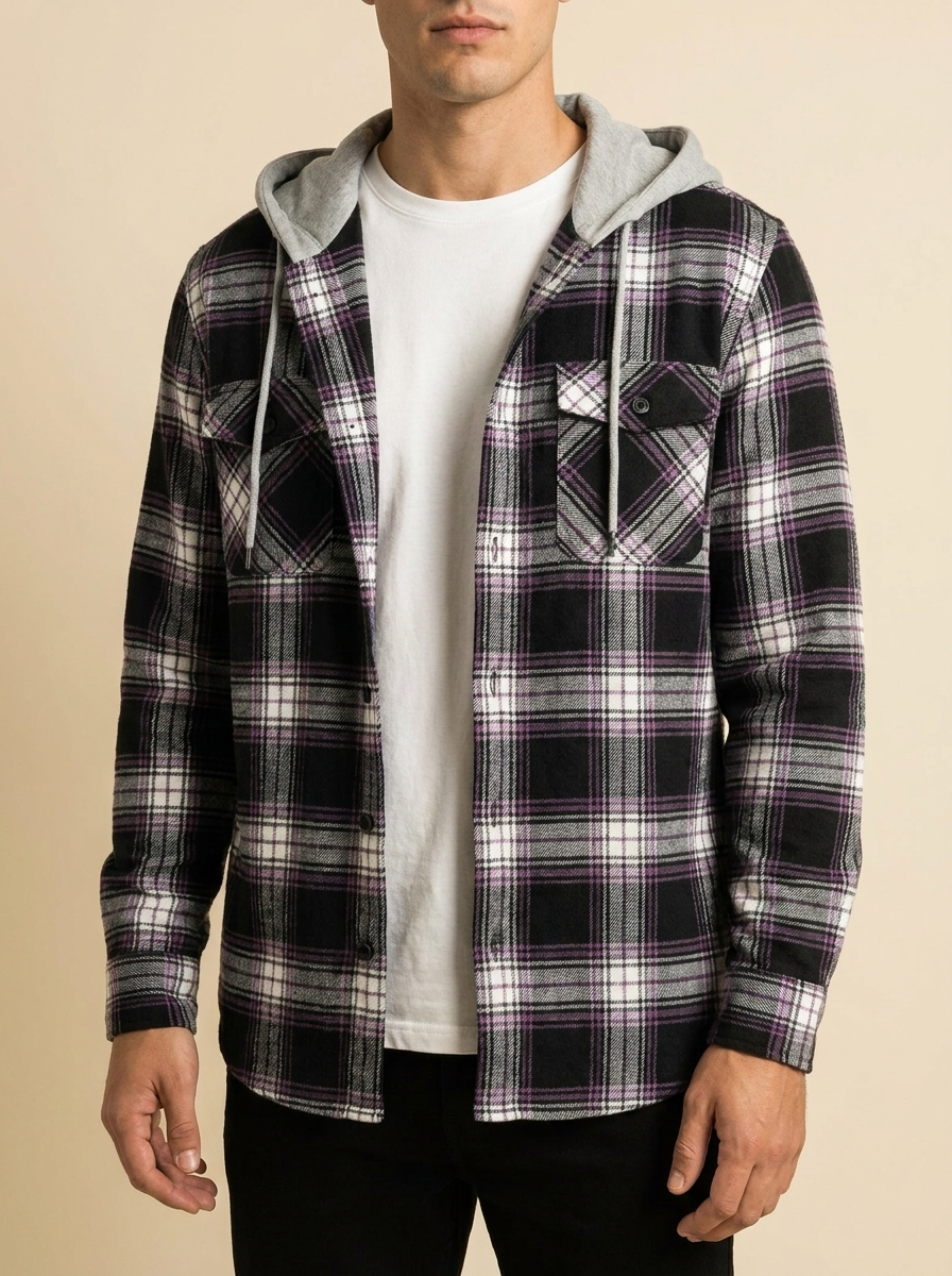 Iván™ | Sudadera Capucha Cuadros
