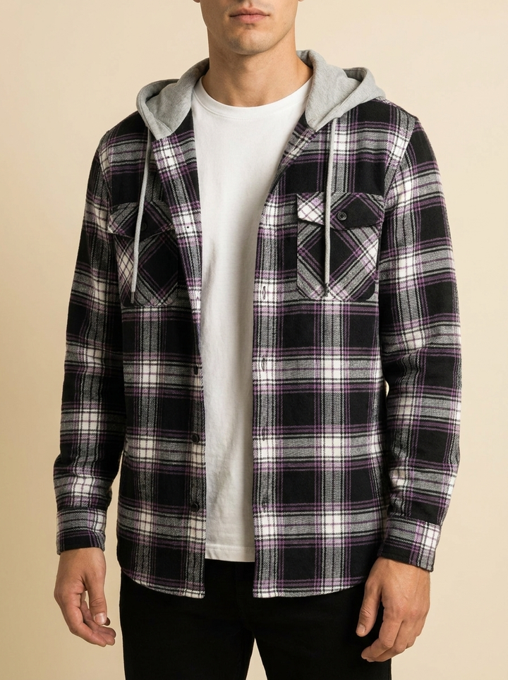 Iván™ | Sudadera Capucha Cuadros