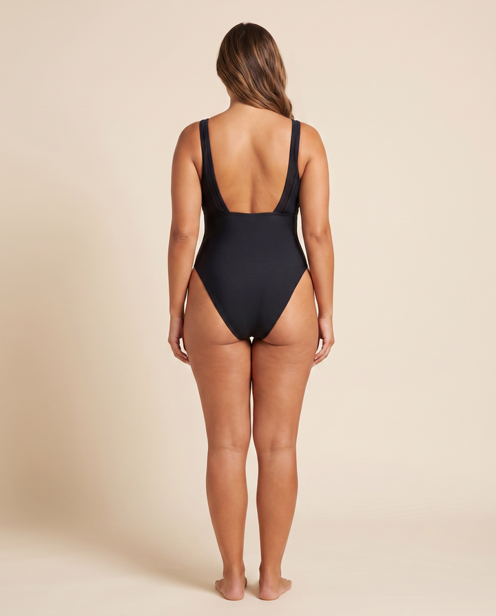 Deva™ | Bañador Enterizo Malla Contraste