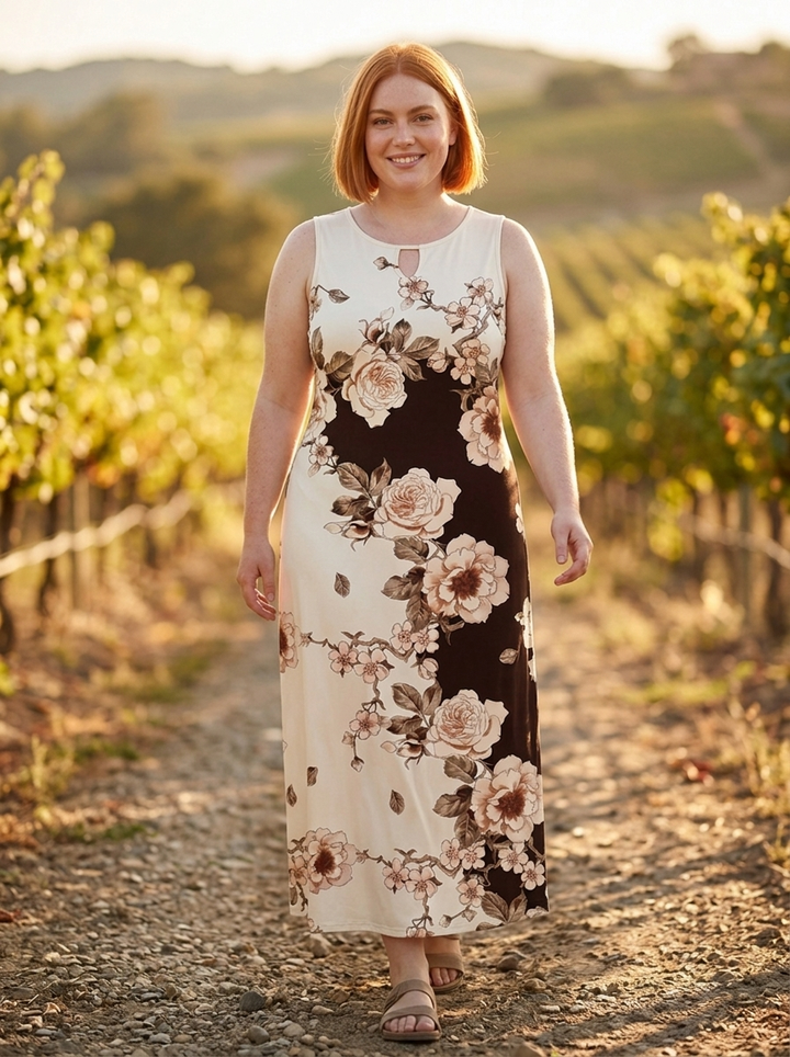 Rosa™ | Vestido Maxi Floral Fluido