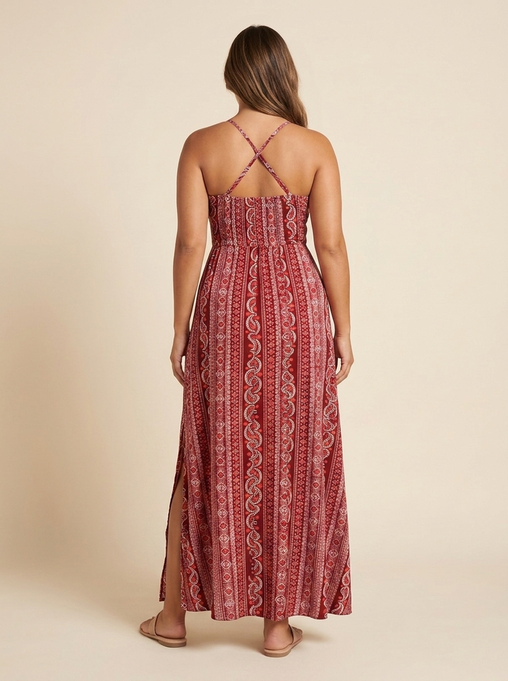 Paloma™ | Vestido Maxi Boho Cruzado