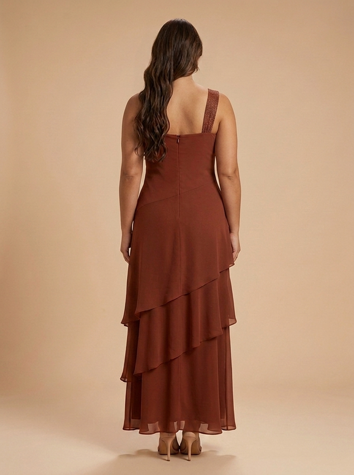 Marisol™ | Vestido Maxi Un Hombro Draped